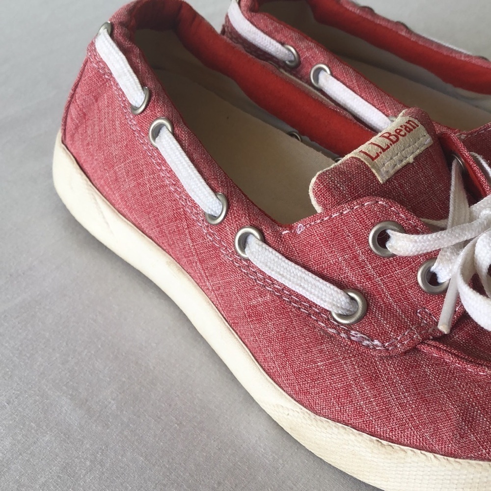 LL Bean boat shoes women’s Sz 6 pink - Picture 6 of 17